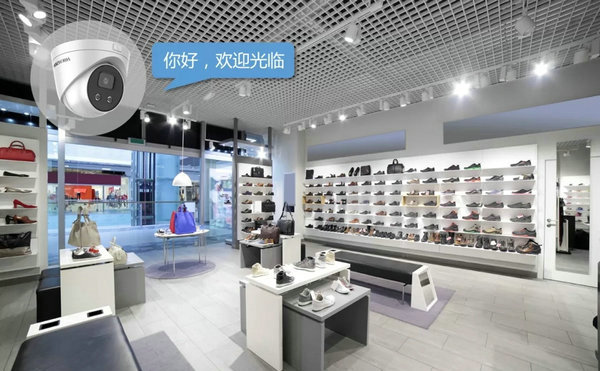 海康威視中小型店鋪監控方案店鋪入口語音攝像機
